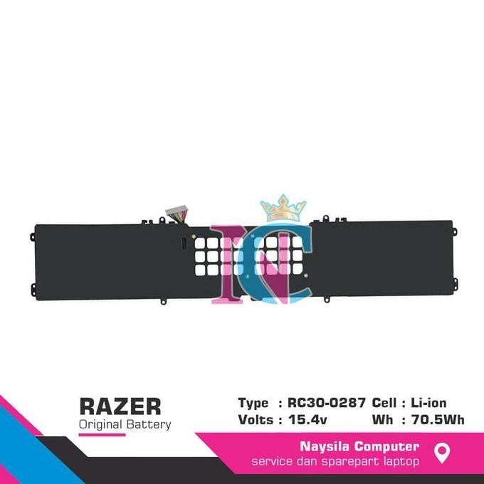 Baterai Laptop Razer Blade Pro 17 2019 Rtx 2070 Rz09-0329 Rc30-0287 New Stok