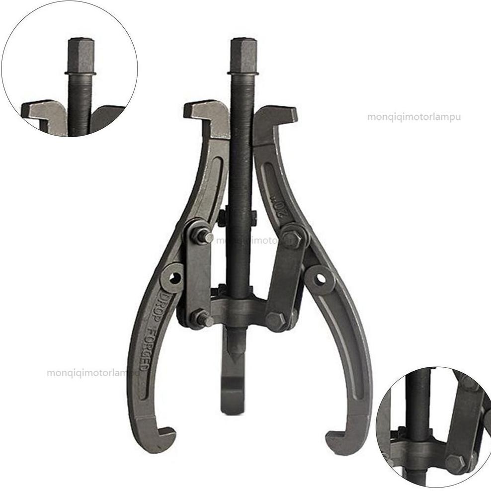 Monqiqi Treker 3 Kaki 6/4/3 Inch Gear Puller 3 Jaw Tracker Bearing Puller 3 Arm Kunci Treker CVT/Tre