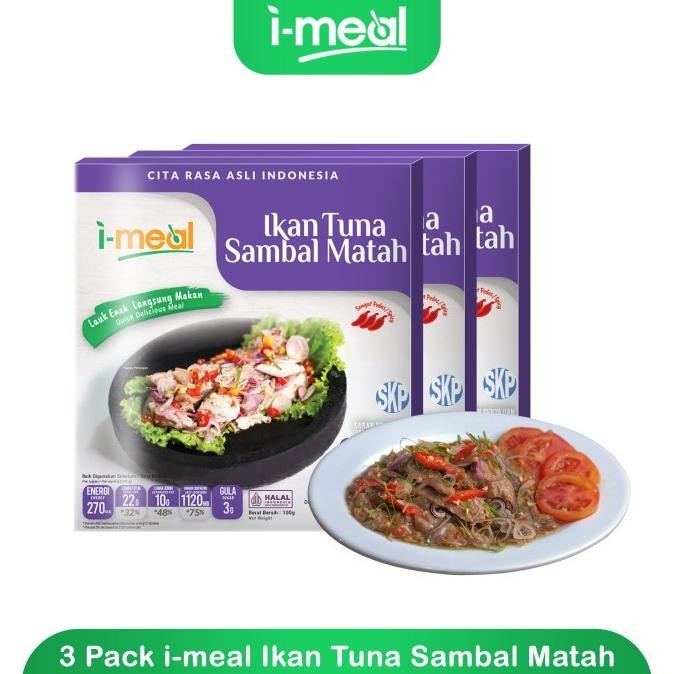 

READY STOK Ikan Tuna Sambal Matah 100 g I-meal Siap Makan - 3 Pcs Siap kirim