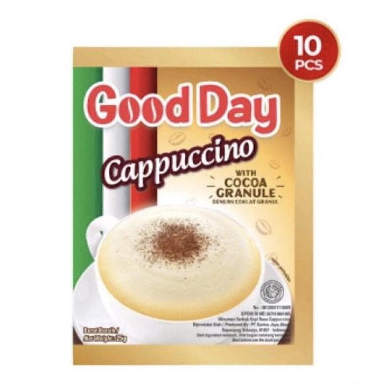 

Cappucino Kopi Good Day Cappuccino ( 10 Sachet / Renceng )