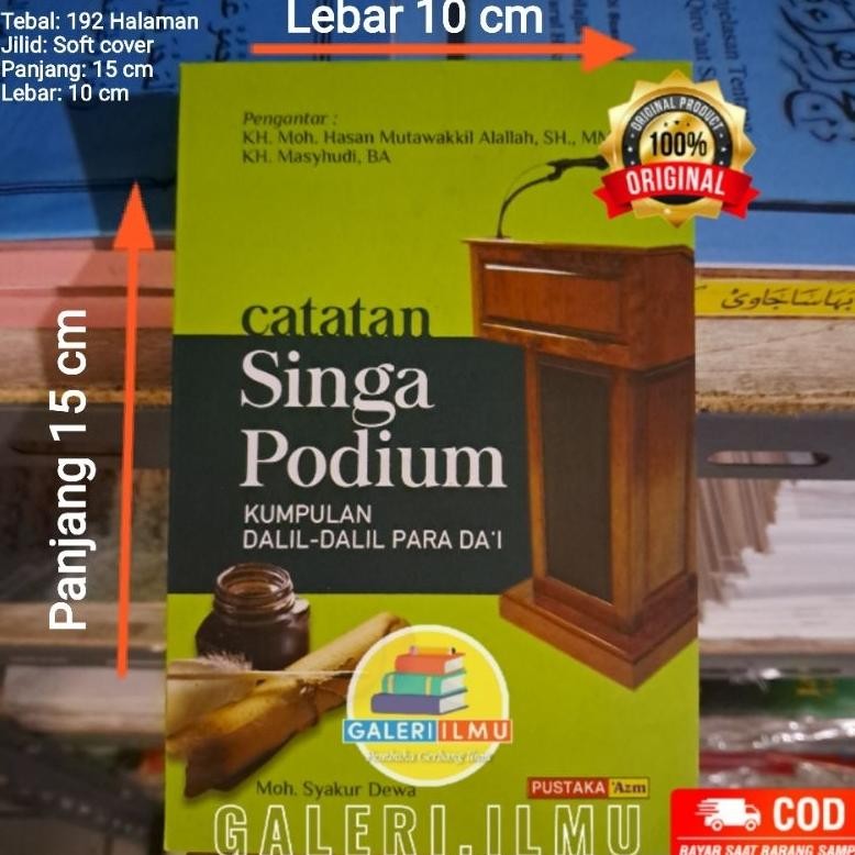 JH8 Kumpulan Dalil Dalil Ukuran Saku Untuk Ceramah, Dakwah, Pidato, MC, Protokol Catatan Singa Podiu