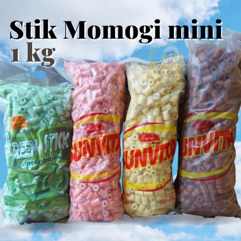

Stik Momogi Mini 1 Bal 1Kg Ciki Ngebul Snack Bal Murah Alma.Snack