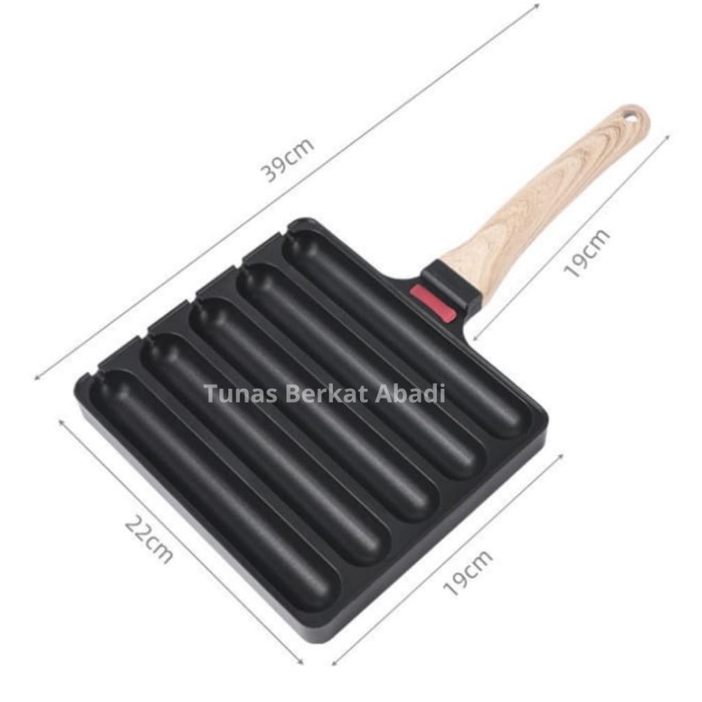 Cetakan Sosis Panjang / Panggangan Sosis Panjang / Pemanggang Sosis / Frying Pan Breakfast Serbaguna