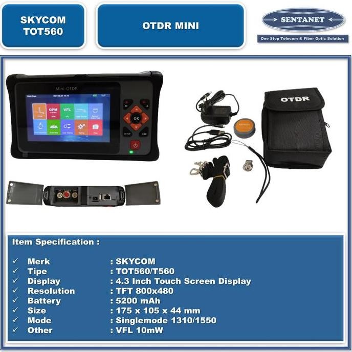 Otdr Skycom/Otdr Mini/Otdr Mini Skycom T560 New Stok