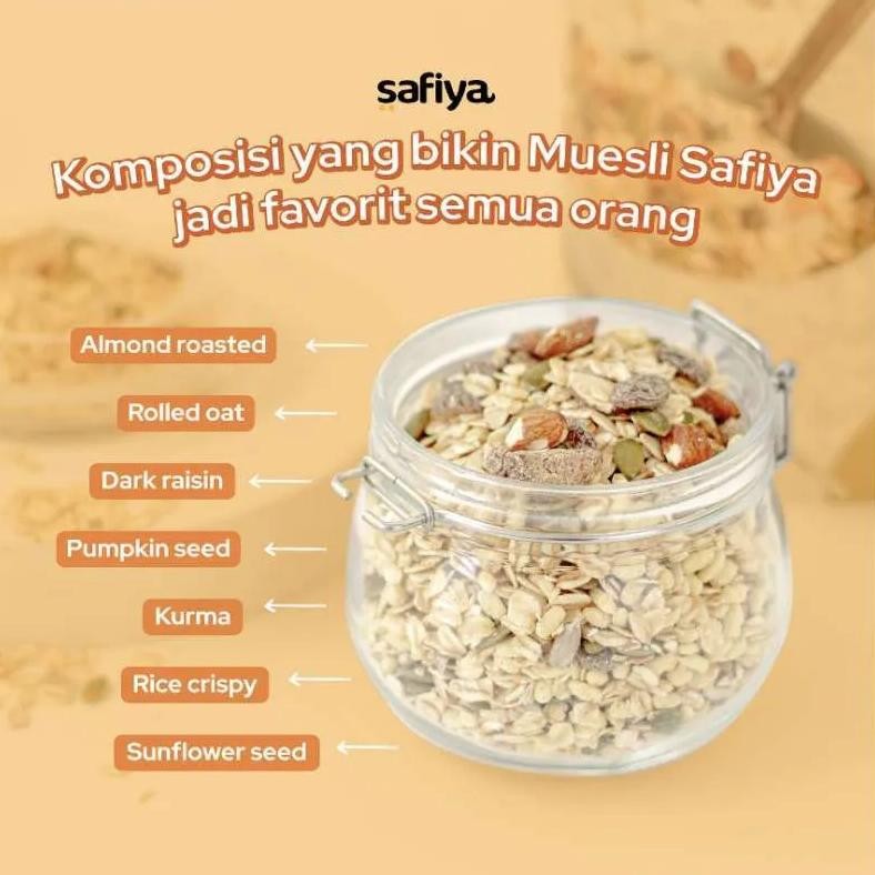 

Ct_C1077 Muesli Safiya 1 Kg Berry Yogurt Original Sereal Oatmeal Dried Fruit Sarapan Sehat Makanan Ringan | Healthy Food Yui-7