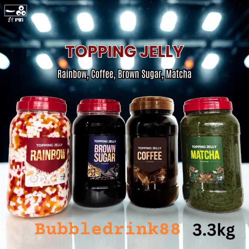 

Khusus Jne J&T & Cargo 3.3Kg It Pin Qq Coffee Jelly / Rainbow / Brown Sugar / Nata De Coco Jelly