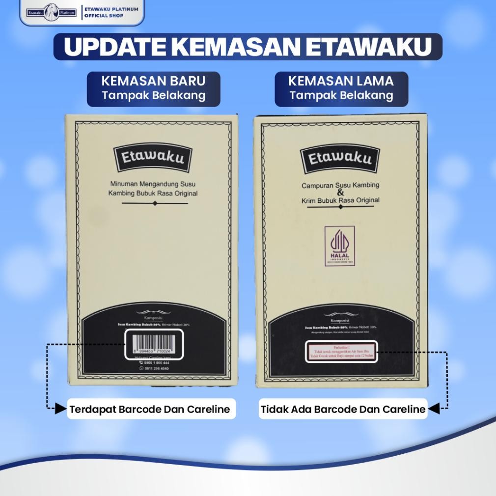 

_Kecil_ Etawaku Platinum Paket 2 Box - Susu Kambing Murni & Krimer Bubuk Un-140