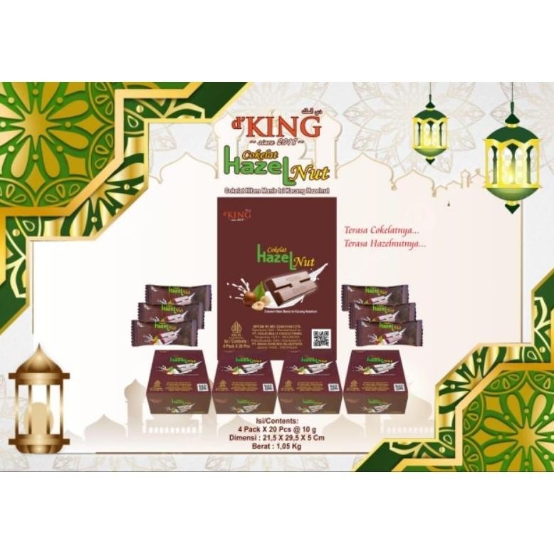 

Ready_Stock_Cod 1 Dus = 4 Kotak Chocolate Cashew / Hazelnut D'King A-81