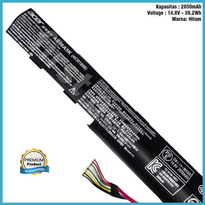 Baterai Laptop Acer Aspire Es 14 Es1-432 Es1 432 E5-475G As16A5K New New Stok