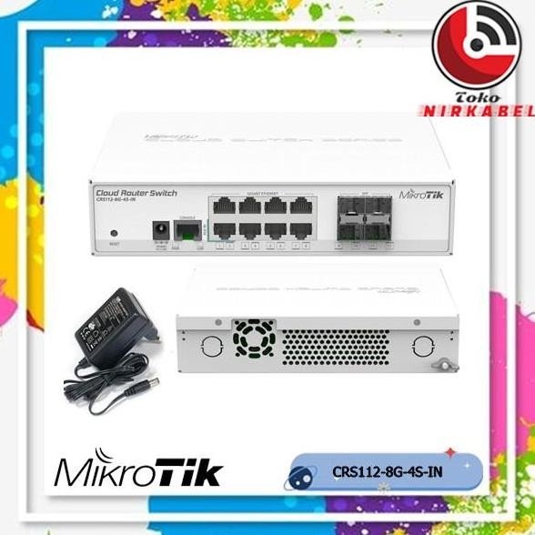 Mikrotik Crs112-8G-4S-In | Crs112 8G 4S In | Crs 112 8G 4S In New Stok