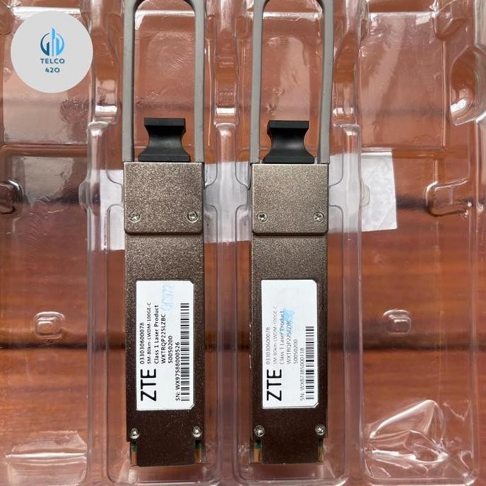 Qsfp28 100G Zr4 1310Nm 80Km Lc Duplex Singlemode Zte New Stok