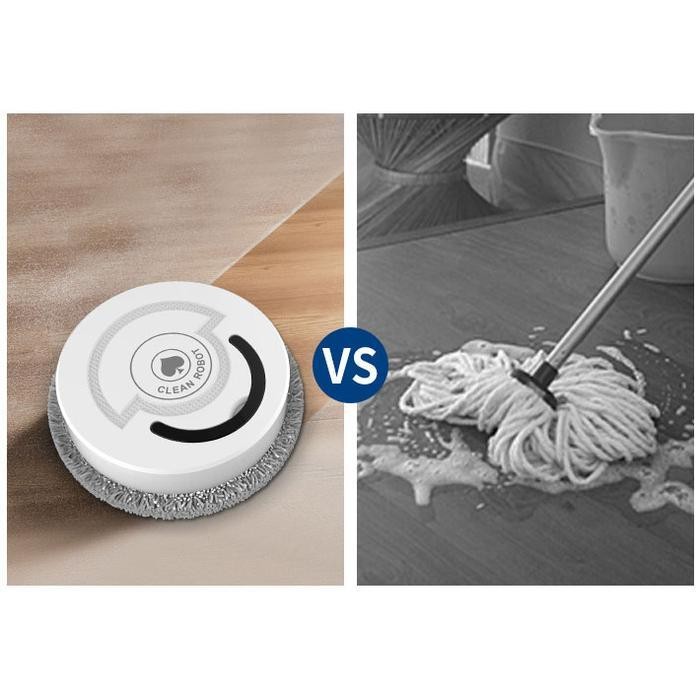 Robot Pembersih Lantai Pel Sapu Microfiber Otomatis Elektrik Cleaning