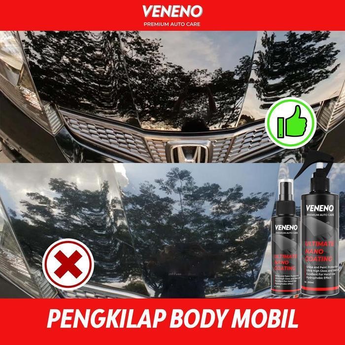Ogs Veneno Ultimate Nano Coating - Perawatan,Pengkilap Pelapis Pelindung Perawatan Cat Body Mobil & 