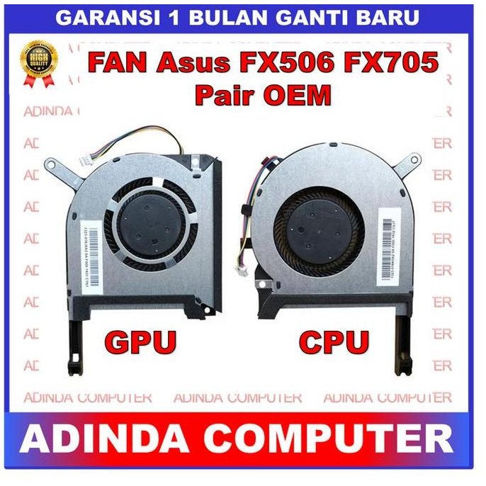 Fan Asus Rog Tuf Fx506 Fx505Ge Fx505Gm Fx505Gt Fx505Gu Fx506 Pair Oem New Stok