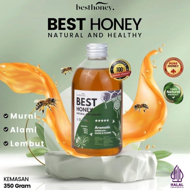 

rq-56 fs-6 Best Honey Madu Murni Aromatic 350gr Antioksidan Viral Berkualitas