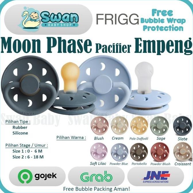 Frigg Moon Phase Natural Rubber Pacifier / Moon Phase Silicone Pacifier / Empeng Co