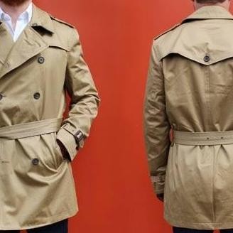 Trench Coat Tebal Pria Banana Rep Co