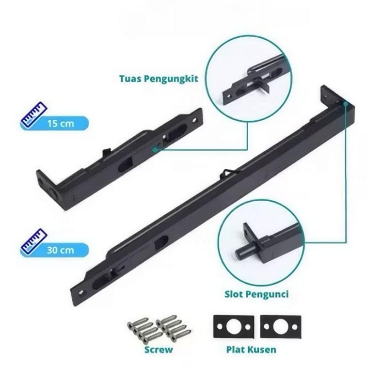 grendel tanam/slot kunci tanam