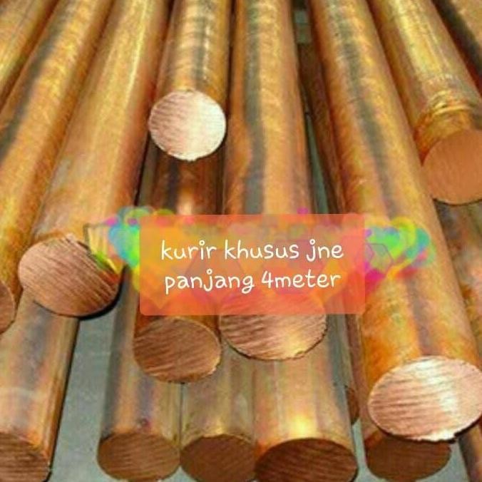 grounding rod 5/8" tembaga original/grounding rod penangkal petir