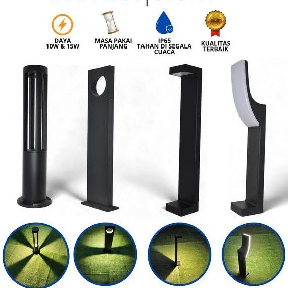 Cod Lampu Taman Minimalis Pilar Pagar Standing Dekorasi Rumput Outdoor