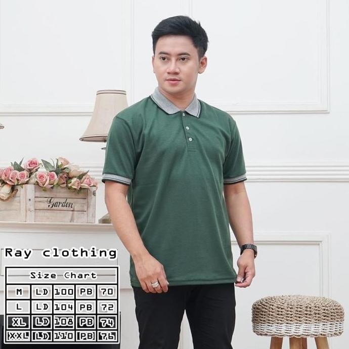 PAKET 3PCS 100 RIBU KAOS KERAH POLOS KATUN LAKOS M L XL XXL # POLO SHIRT PRIA DEWASA MURAH / KAUS KR