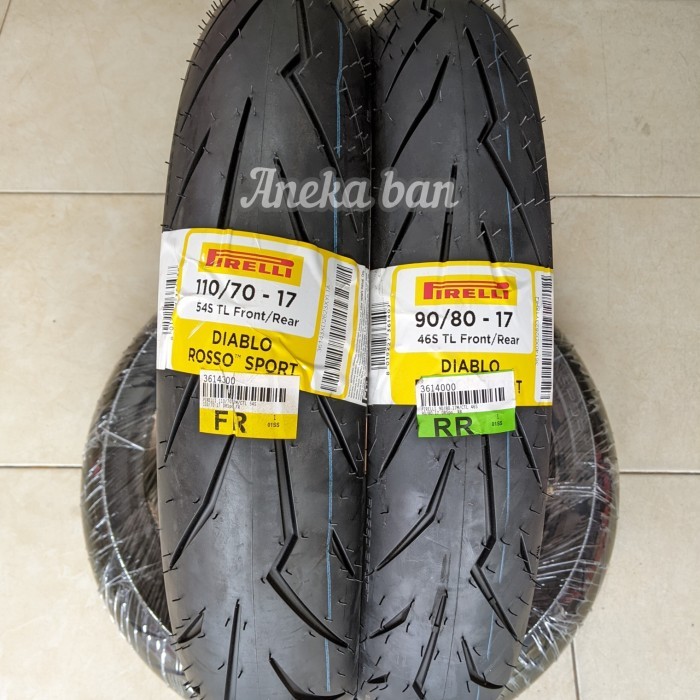 Paket Ban Pirelli Diablo Rosso Sport 90/80-17 & 110/70-17 Ninja R/Rr #Gratisongkir #Sale #Discount