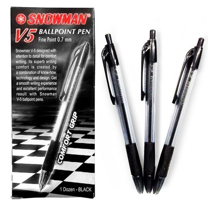 

Produk Baru!! Pulpen Snowman V5 0.7mm Ballpoint Pen 1 lusin