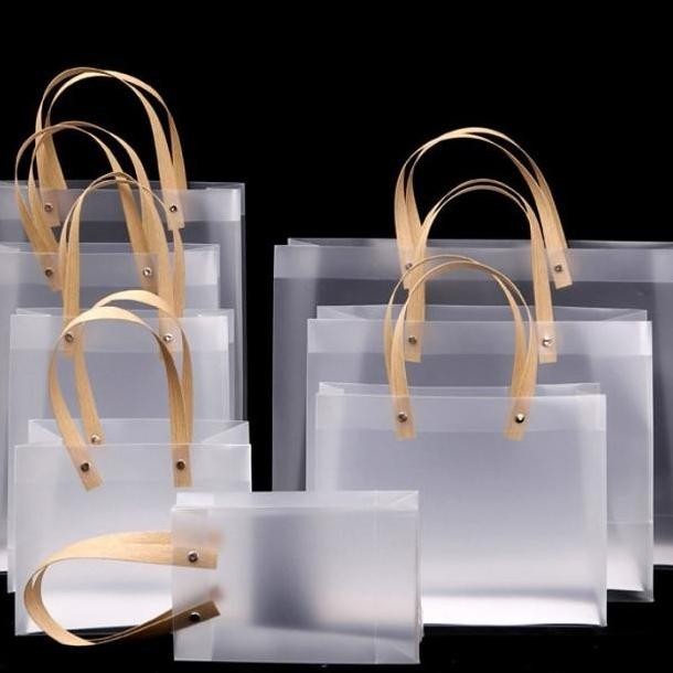 benly kantong hampers transparant ramadhan/goodie bag/paper bag bening HFS