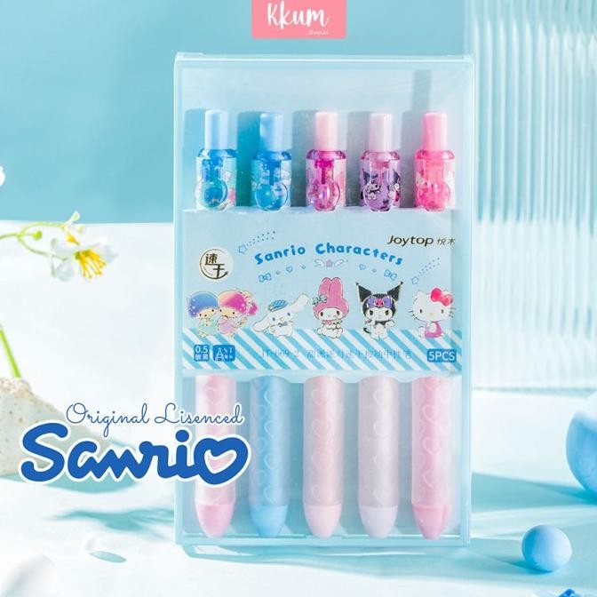 

Produk Baru!! 5 PCS Pulpen set ORI sanrio 0.5mm ST/ Pen gell mekanik hitam