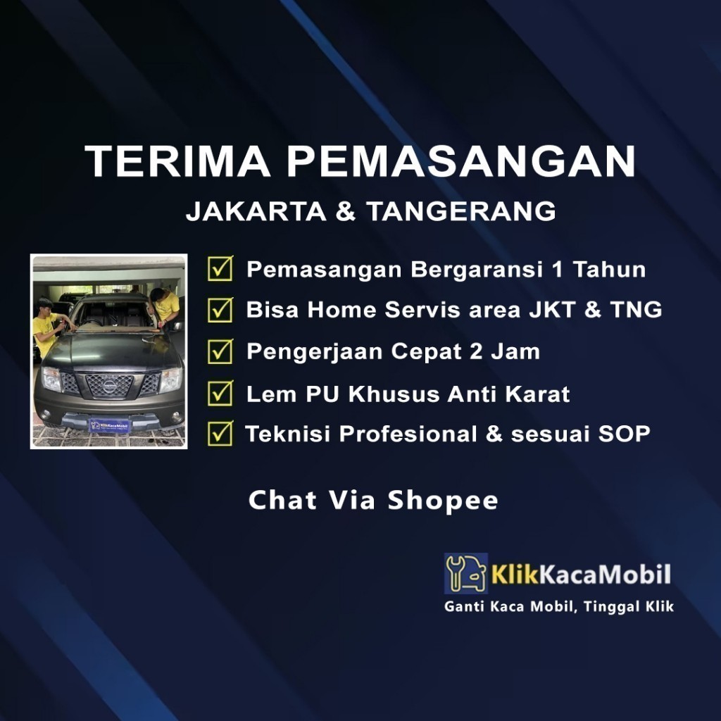 Kaca Depan Kaca Mobil Honda Brio 10- / Mobilio 11- - Asahimas Bergaransi