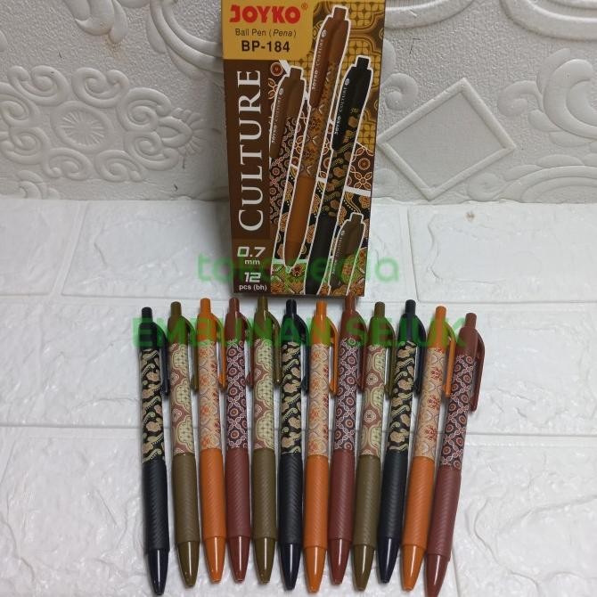 

Produk Baru!! 12pcs pulpen batik joyko