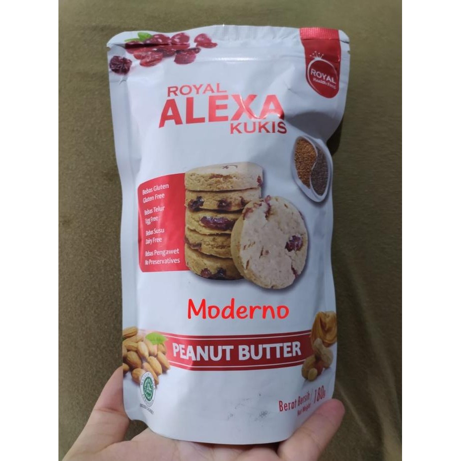 

royal alexa almond delight cookies peanut butter 180gr termurah