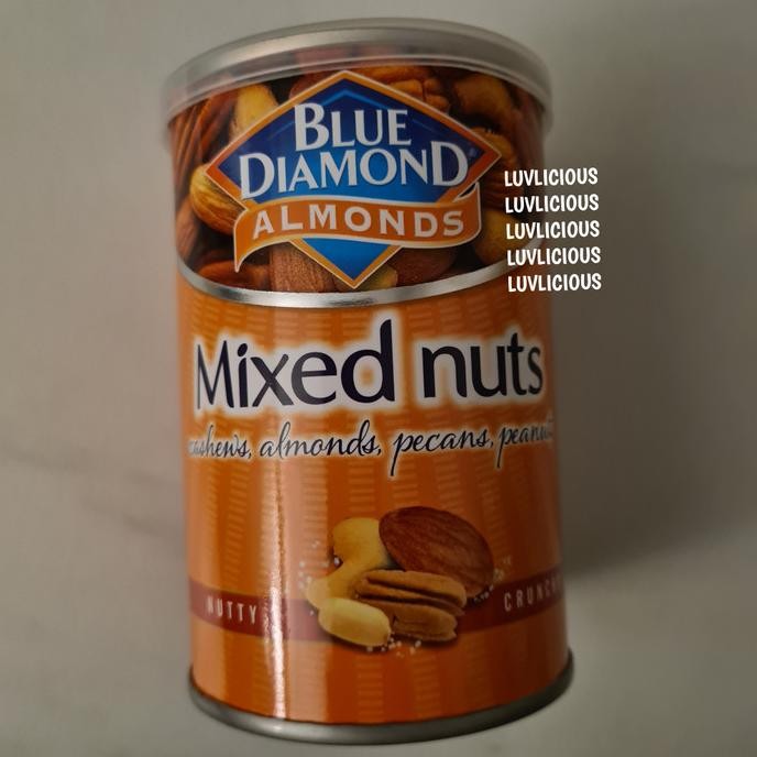 

blue diamond mixed nuts cashew almond pecan peanut kacang termurah