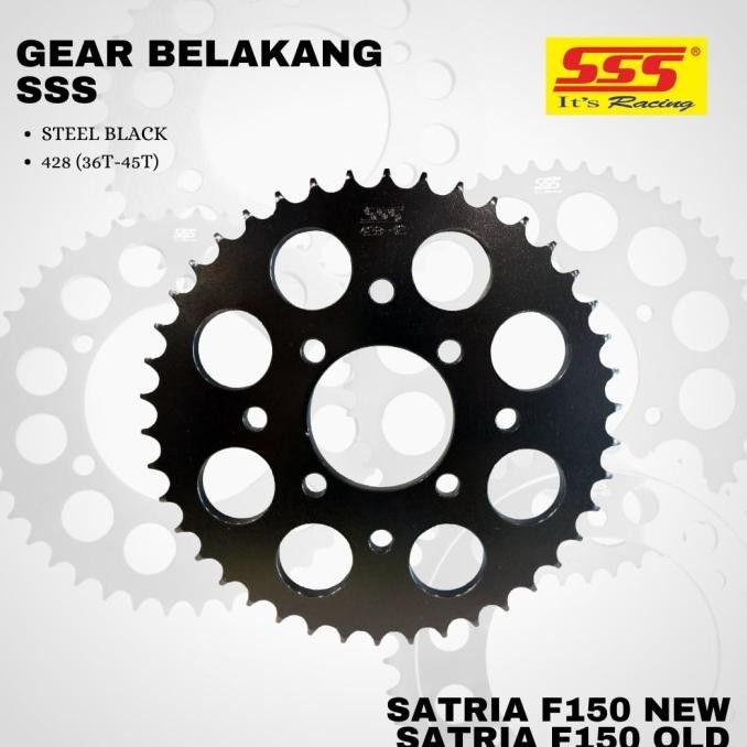 Promo Gear Gir Satria fu f150 new sss 428 36 - 45 steel Black COD
