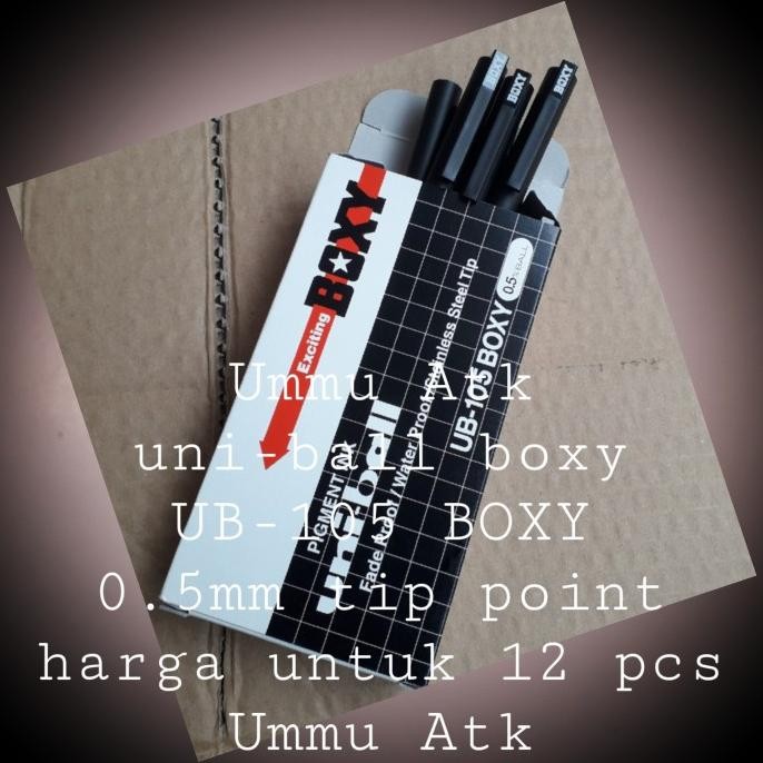 

Pulpen Uni Ball Boxy 0.5Mm Harga Untuk 12 Pena Stok Terbatas