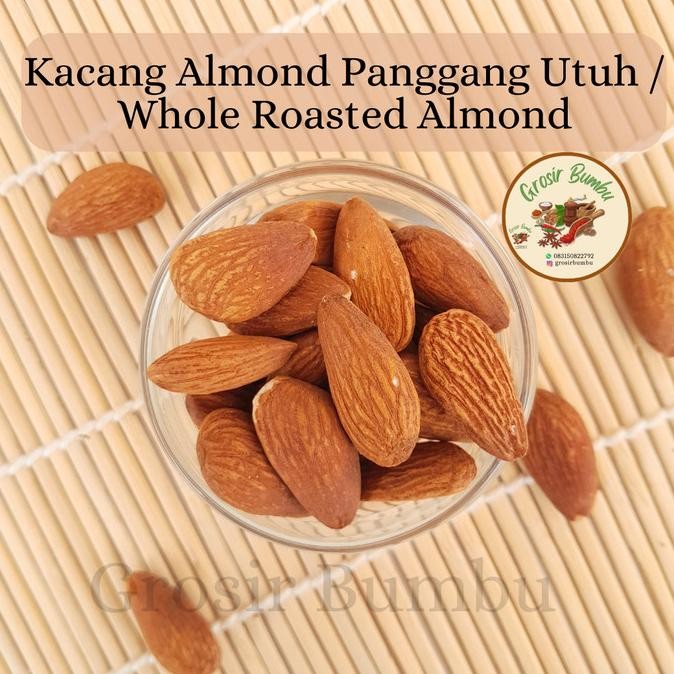 

kacang almond panggang utuh 250gram / whole roasted almond termurah