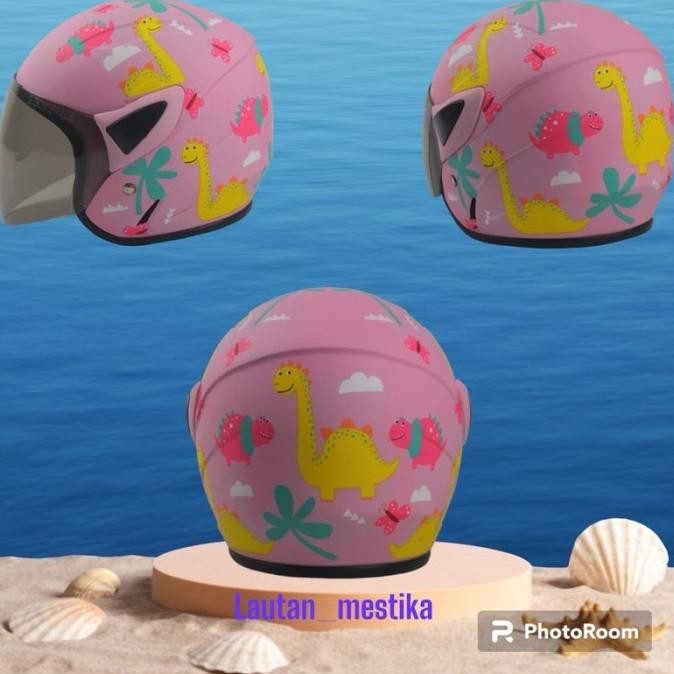 

Helm Anak Half face / Helem Sepeda Motor Animasi H24M