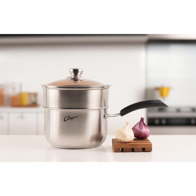 Siap Kirim Calypso Panci Kukus Panci Susu Panci Sup Panci Multifungsi Steamer