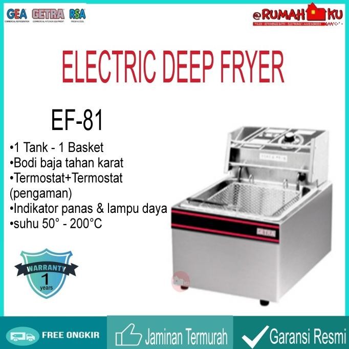 GETRA Electric Deep Fryer EF-81 / PENGGORENGAN LISTRIK
