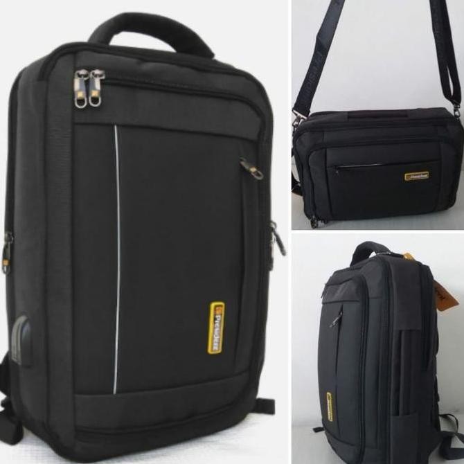 President 3091 3092 3093 Tas Ransel Laptop Backpack Pria Wanita Original Usb Port Anti Air