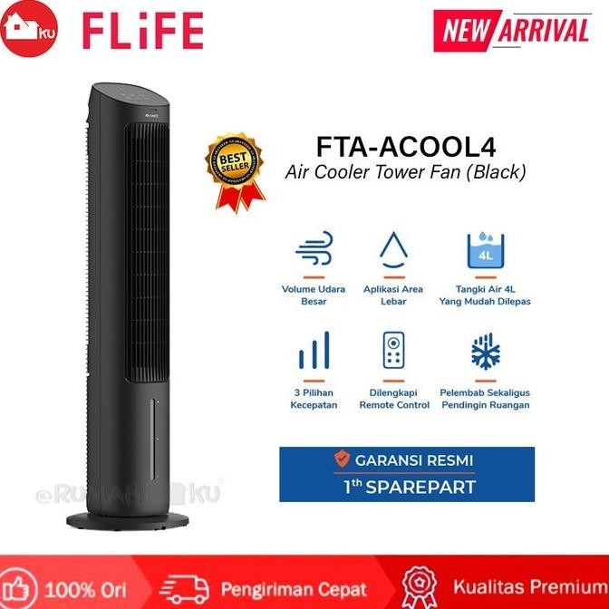Air Cooler FLIFE FTA ACOOL4 Tower Fan Air Cooler Fta-Acool4 FLIFE