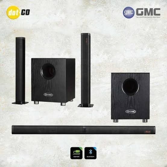 GMC Speaker Soundbar 898G Bluetooth Suara exstra Bass ( HOME THEATER ) Garansi resmi