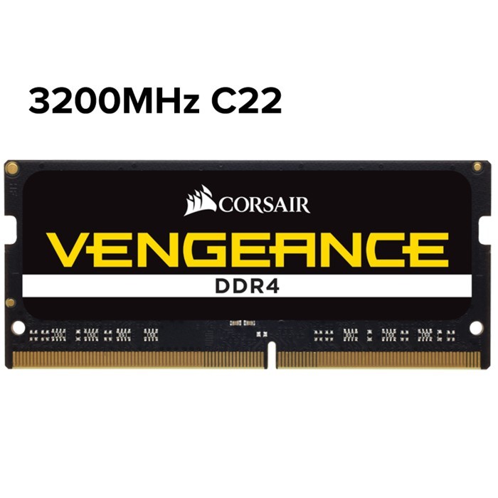 Kwalitas Termant3p CORSAIR Vengeance Series 16GB (1x16GB) DDR4 SODIMM 3200MHz C22