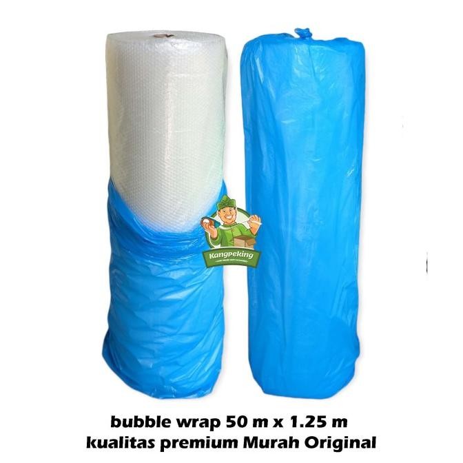 Plastik Bubble Wrap 50 M X 1.25 Cm / Bubblewrap / Bubble Wrap 50 Meter