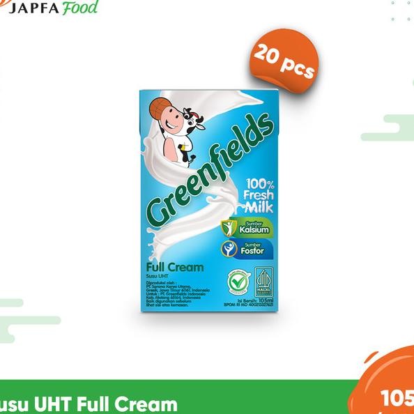 

Greenfield Uu Uht Full Cream 105 Ml Ii 20 Pc