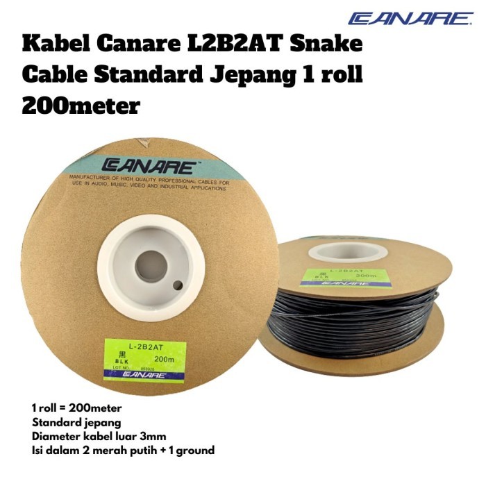 Kabel Snake Kabel Mic Stereo Mini Merk: Canare 1 roll = 200meter Stand