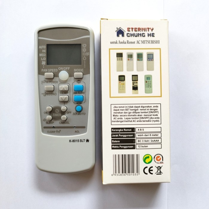 REMOT REMOTE AC MITSUBISHI MULTI - UNIVERSAL ETR