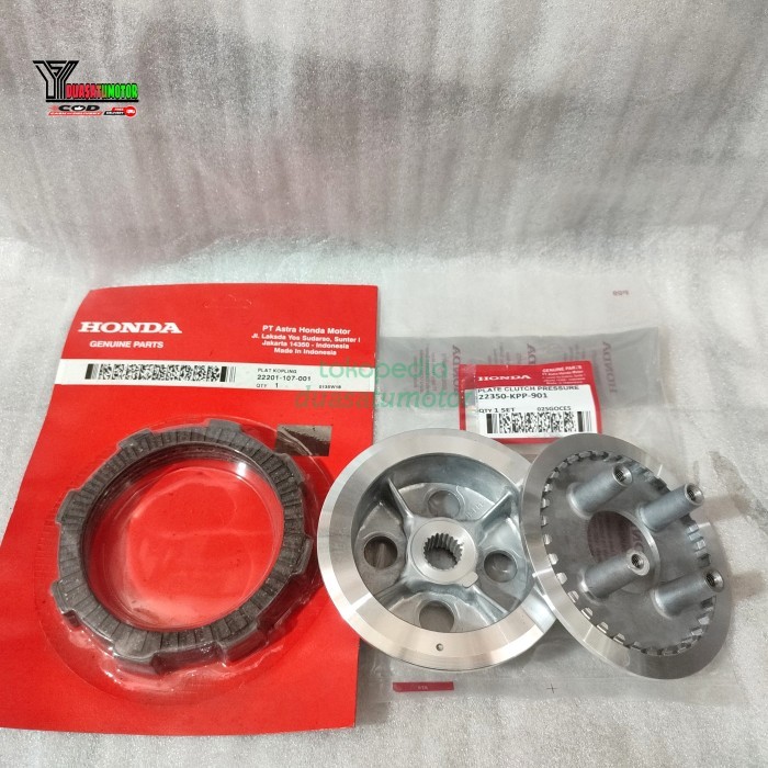Gercep Rumah Kopling Assy + Kampas Kopling Honda Cb150R Old, Cbr150 Old