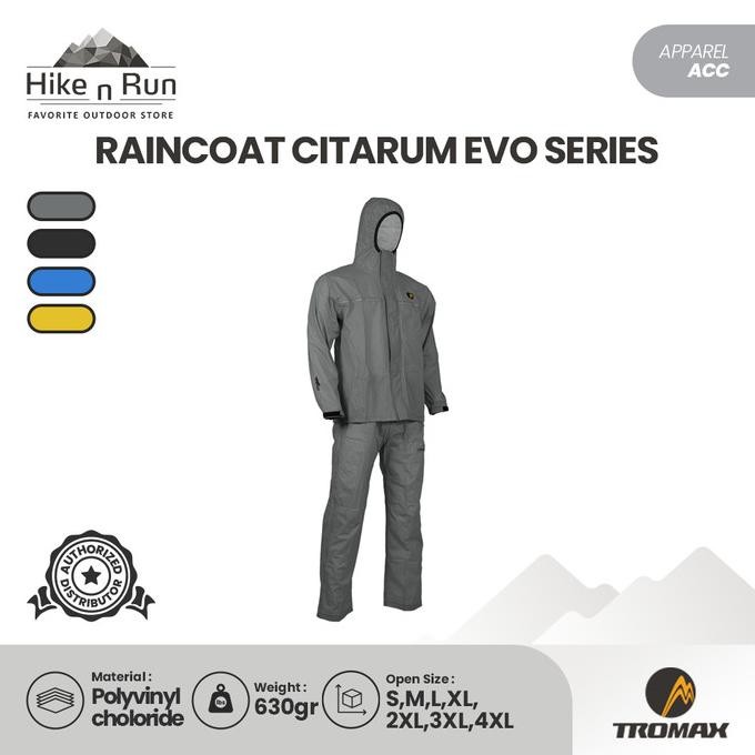 Jas Hujan Tromax Waterproof Raincoat Citarum Evo Series