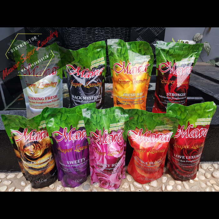 Pewangi Pelicin Pakaian Laundry Mawar MSL Indonesia Original 100%